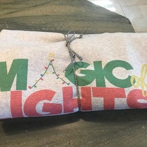 Rare Tee t Shirt blanket new , grey , Magic of Lights at Jones Beach logo